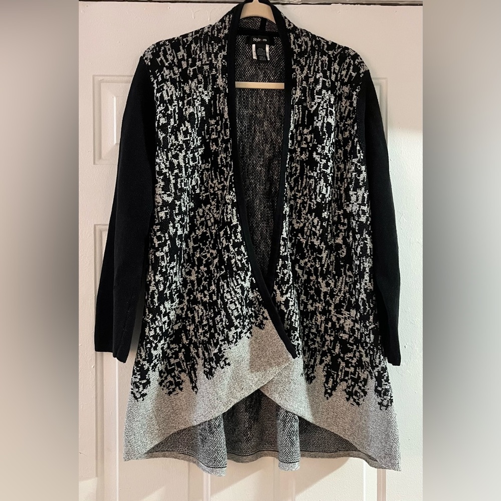 Cardigan Sweater - Metallic accents